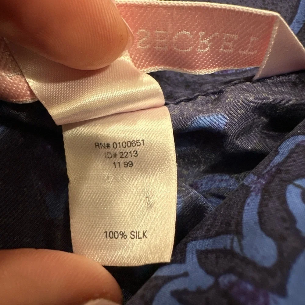 Victoria’s Secret vintage 1999 100% silk sleep top size medium blue style 2213 - Picture 5 of 7